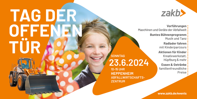 Bauzaunbanner Ankündigung Tag der offenen Tür 2024